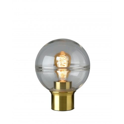 Lâmpada de mesa de vidro leve e metal ouro 24 cm Tokio