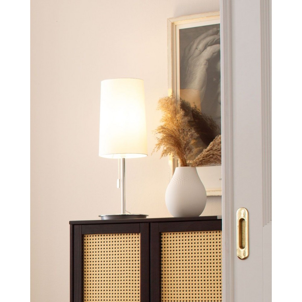Lámpara de mesa blanca ajustable altura 59 cm VERONA
