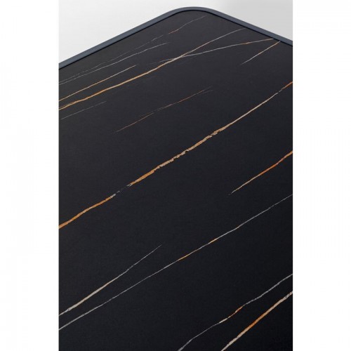 Outdoor dining table SANTOS black KARE Design — tabletop surface detail