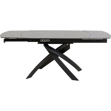 Mesa extensible negra 120-180 cm TWIST