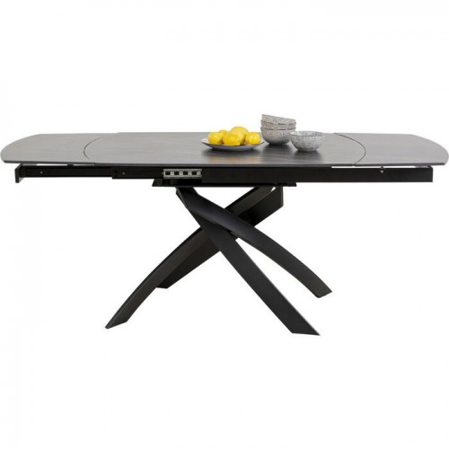 Mesa extensible negra 120-180 cm TWIST