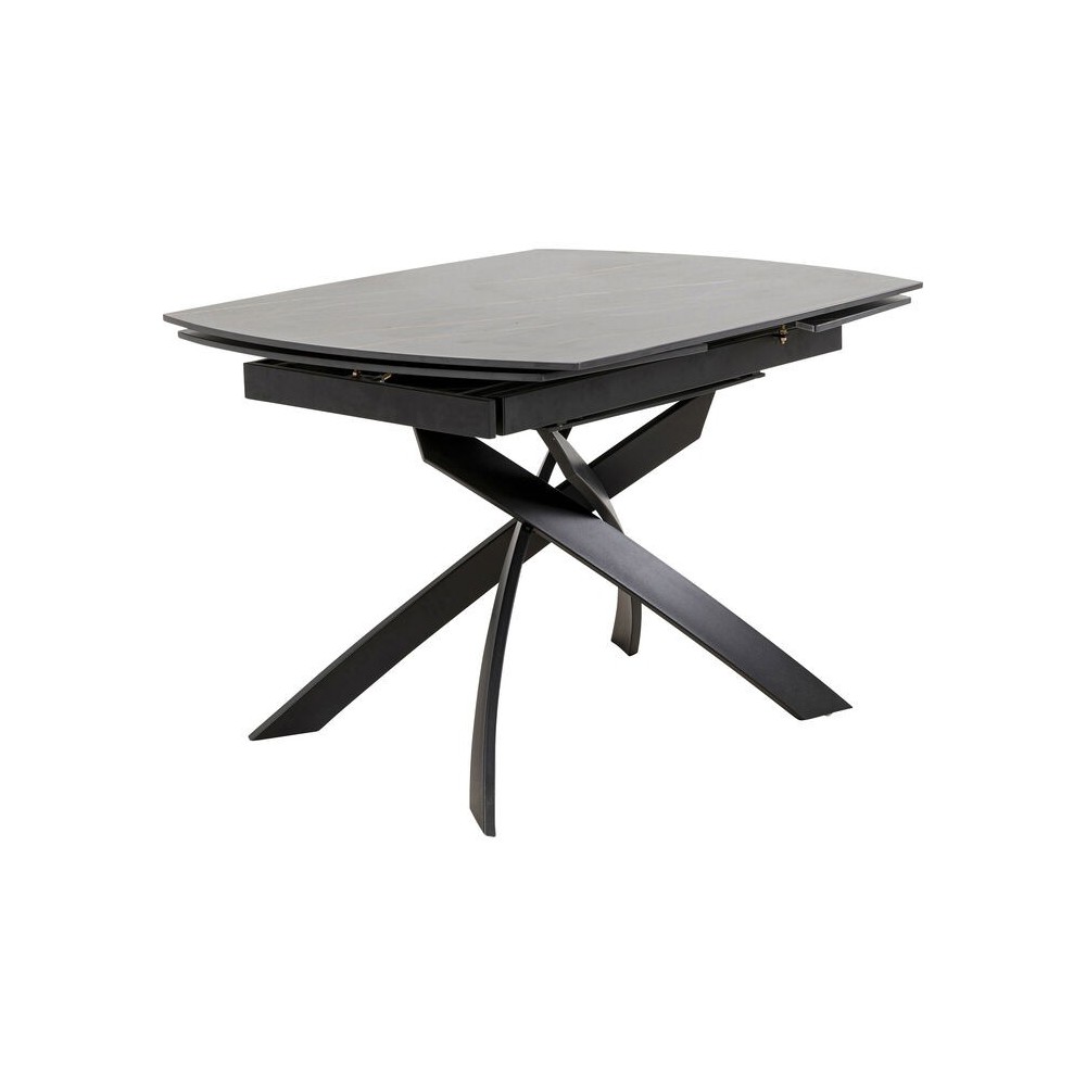 Mesa extensible negra 120-180 cm TWIST