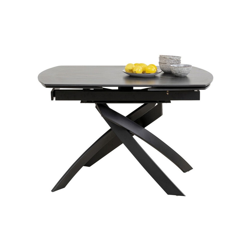 Mesa extensible negra 120-180 cm TWIST