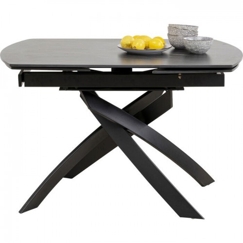 Mesa extensible negra 120-180 cm TWIST