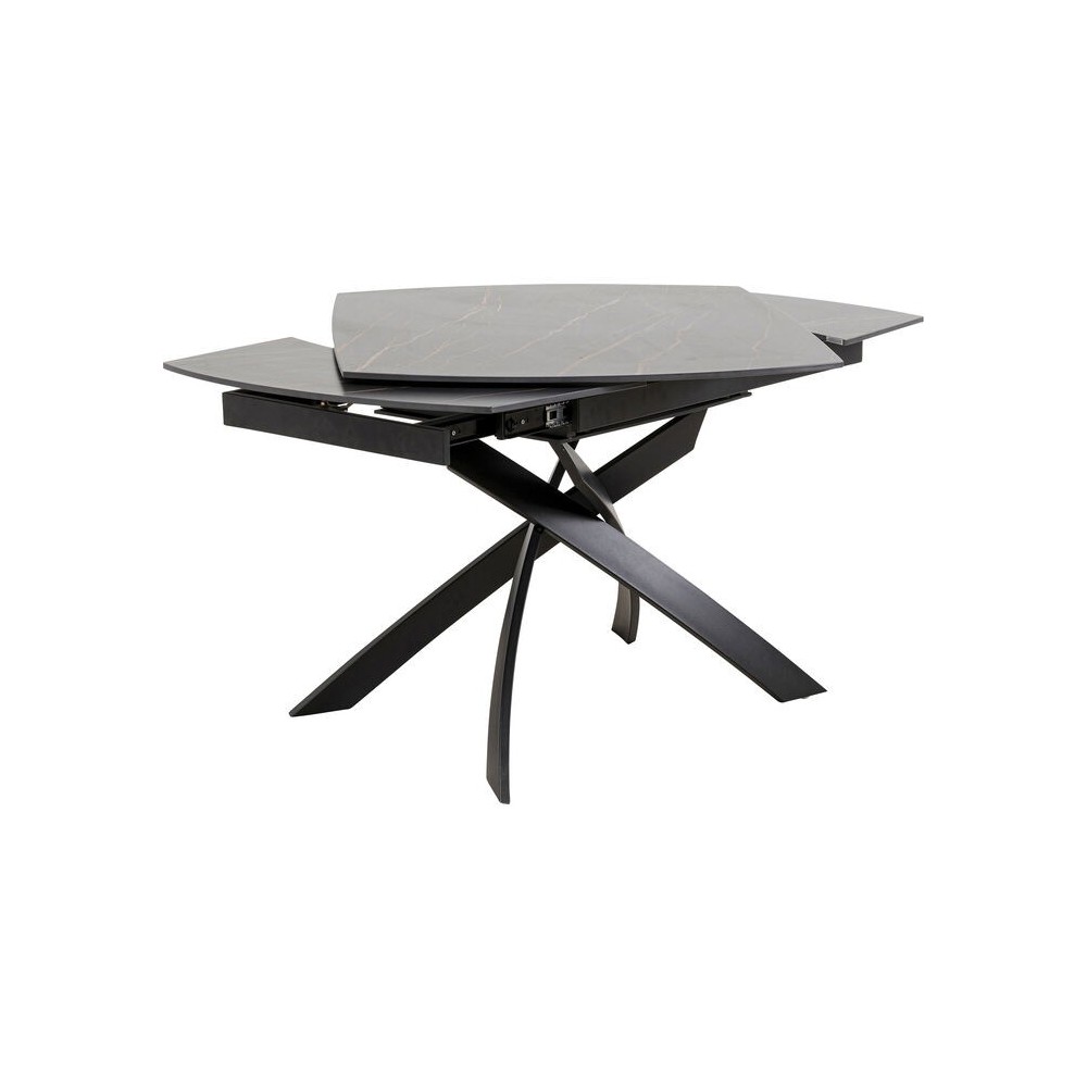 Mesa extensible negra 120-180 cm TWIST