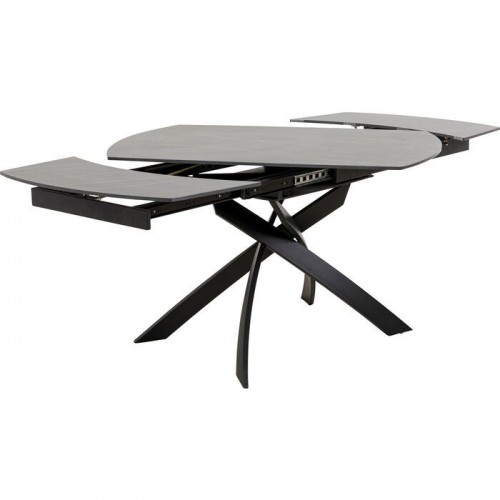 Schwarzer Ausziehtisch 120-180 cm TWIST