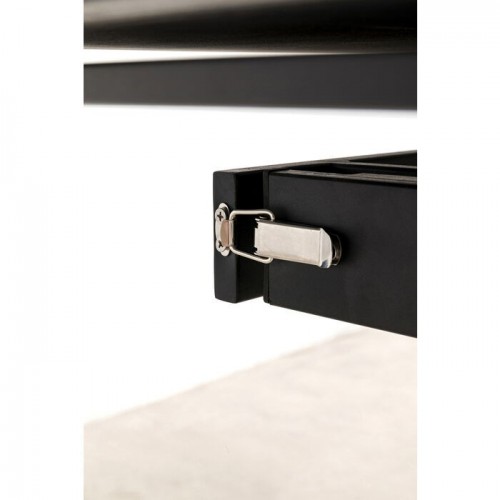Schwarzer Ausziehtisch 120-180 cm TWIST