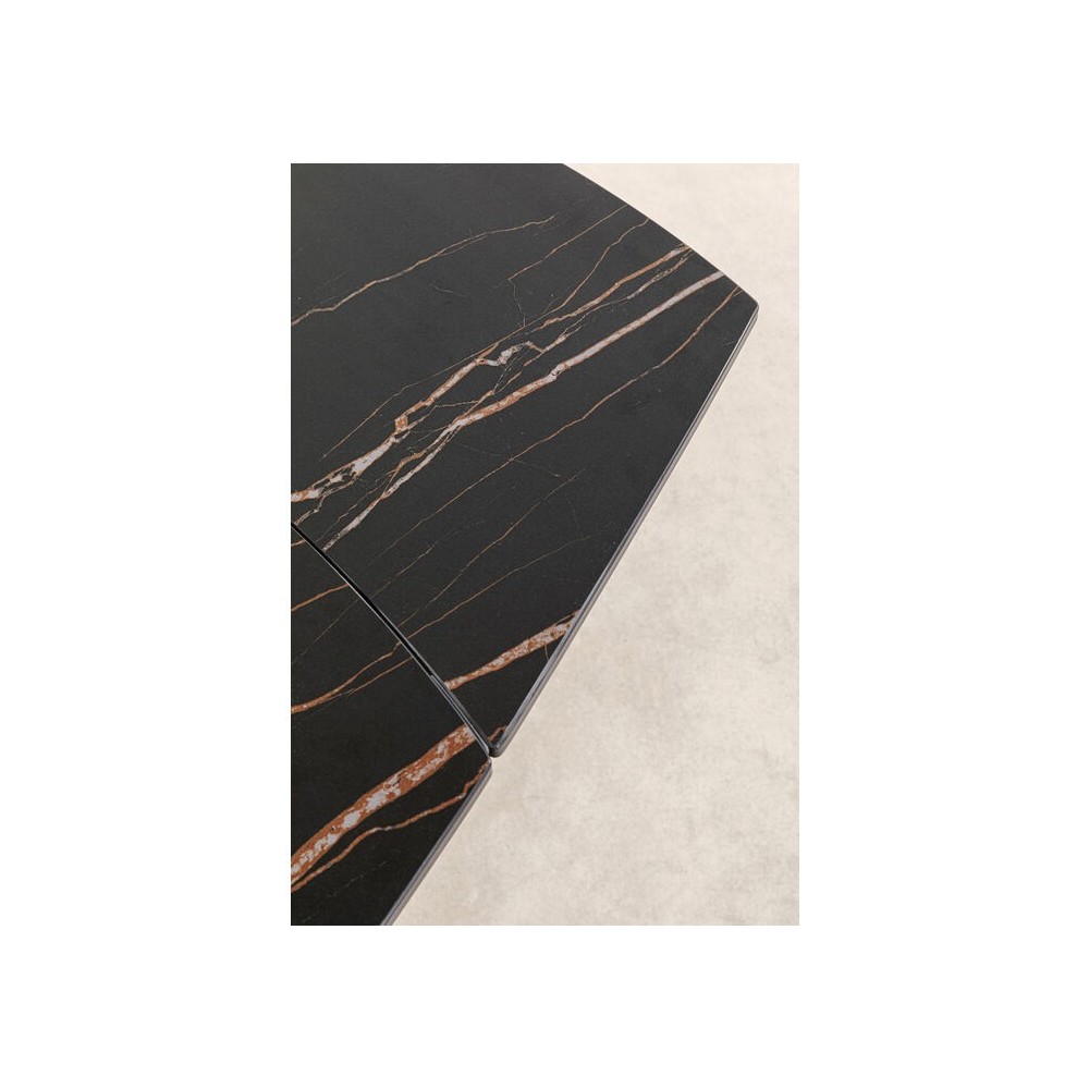 Mesa extensible negra 120-180 cm TWIST