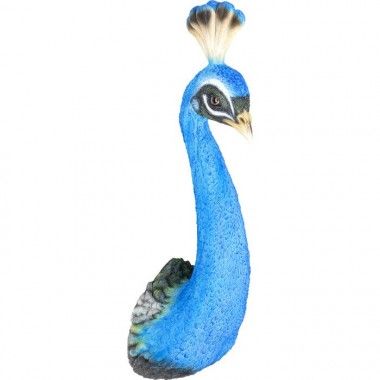 Pavão azul da decoração da parede