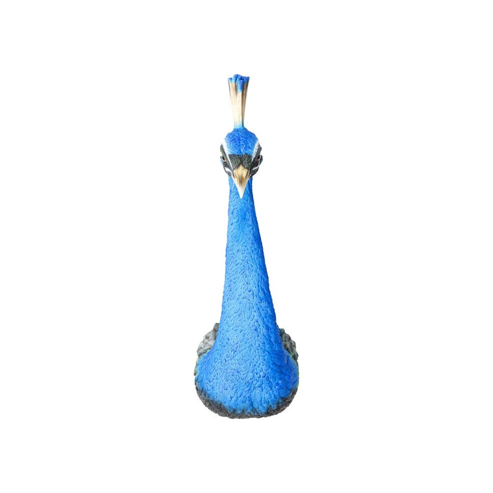 Decoração de parede PAON pavão azul KARE Design — vista traseira