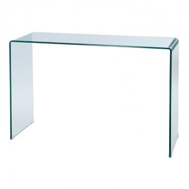 Console de vidro transparente 100 cm infinito