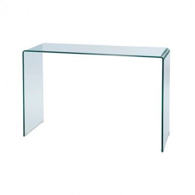 Console di vetro trasparente 80 cm Infinity