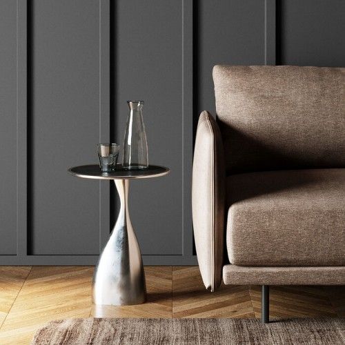 Silver side table 36 cm Spacey