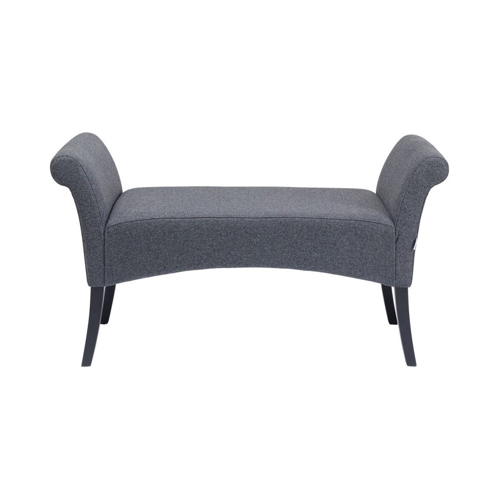 Dark gray fabric bench 107 cm MOTLEY