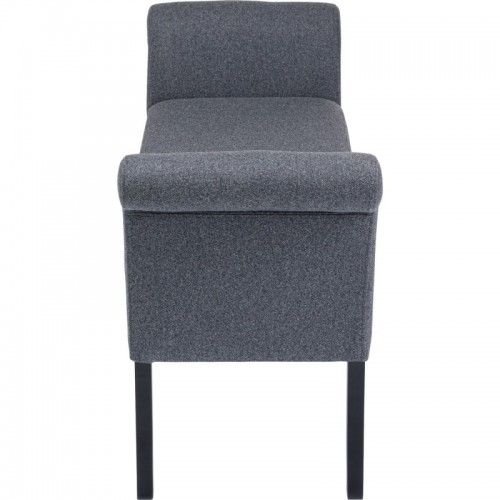 Dark gray fabric bench 107 cm MOTLEY