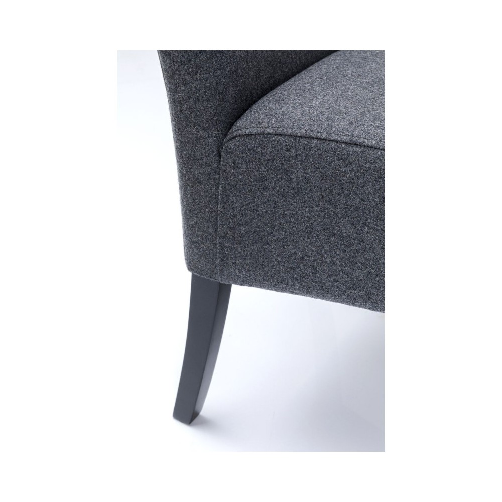 Dunkelgraue Stoffbank 107 cm MOTLEY