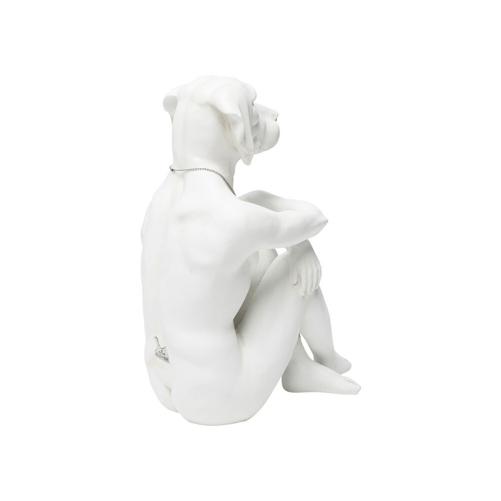 Figurine décorative blanc Gangster Dog