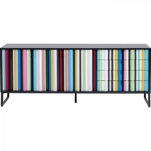 Buffet CONCERTINA façade multicolore KARE Design — produit entier sur fond clair