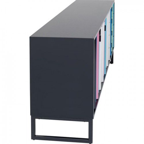 Credenza CONCERTINA fronte multicolore KARE Design — profilo laterale della lampada