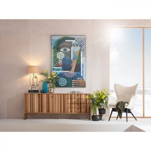 Credenza CONCERTINA fronte legno naturale KARE Design — ambientato in un interno