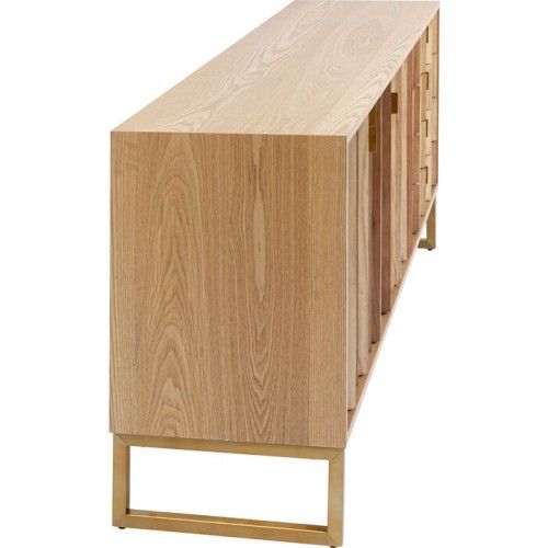 Aparador CONCERTINA frente madeira natural KARE Design — perfil lateral do candeeiro