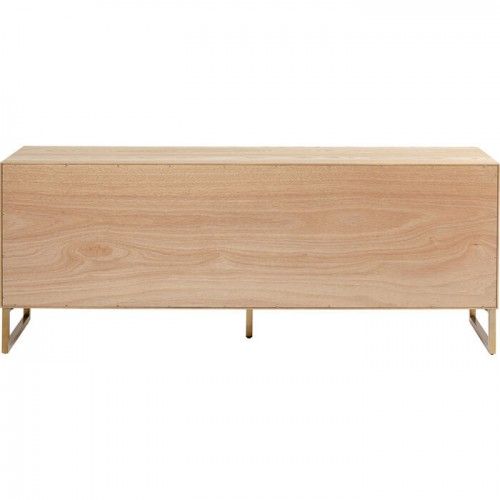 Credenza CONCERTINA fronte legno naturale KARE Design — vista posteriore