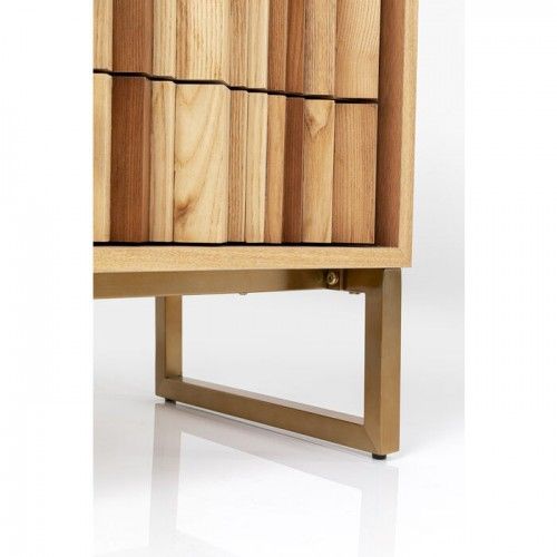 Aparador CONCERTINA frente madera natural KARE Design — detalle de pata escultural