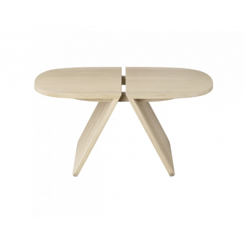 Mesa de apoio AVIO carvalho natural Blomus — vista frontal e silhueta completa