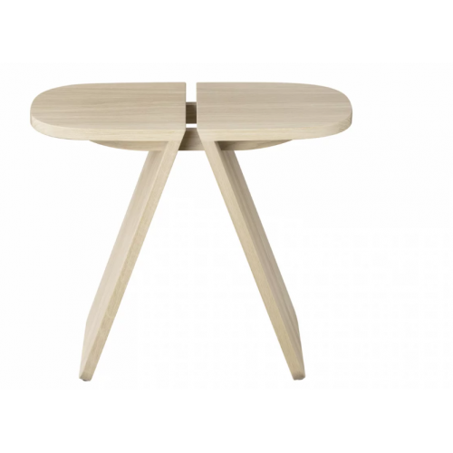 Mesa de apoio AVIO carvalho natural Blomus — vista frontal e silhueta completa