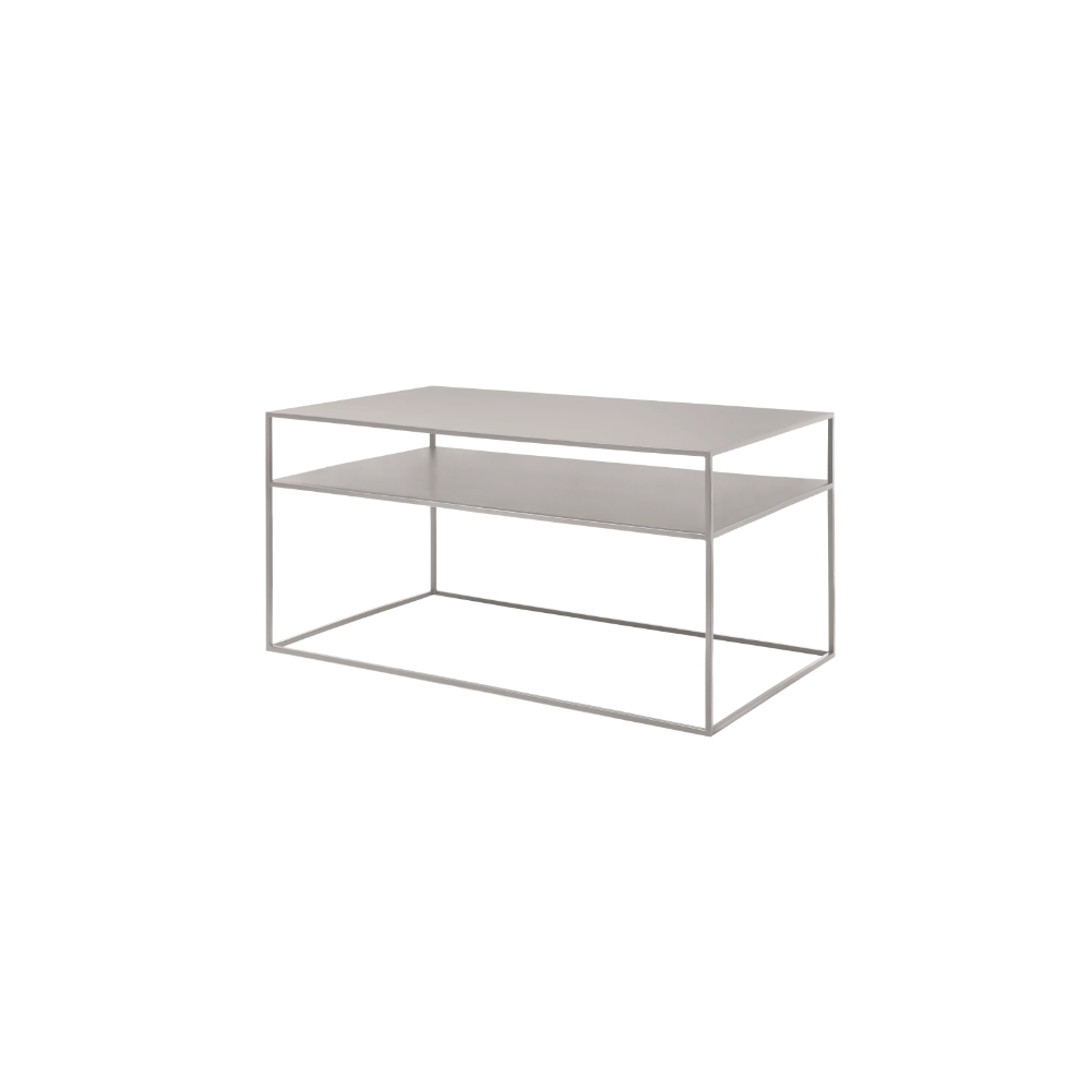 Light grey steel coffee table 90 cm FERA Blomus - 1