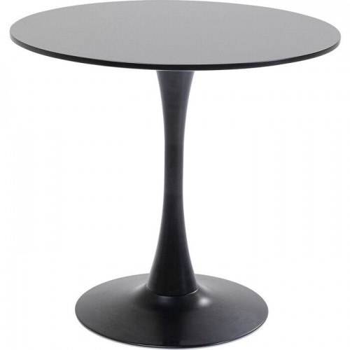Table de salle à manger SCHICKERIA noir KARE Design — vue de face et silhouette complète