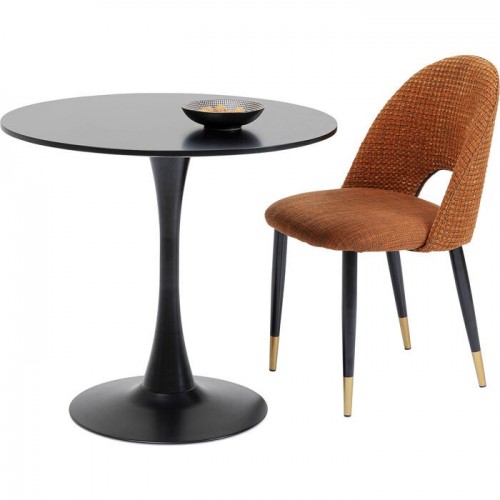 Table de salle à manger SCHICKERIA noir KARE Design — autre angle sur la forme