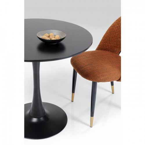 Table de salle à manger SCHICKERIA noir KARE Design — profil de la lampe