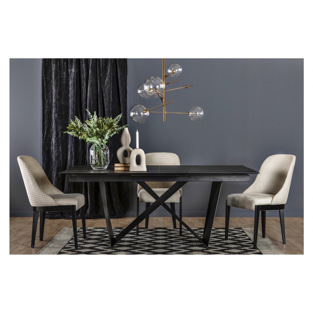 Table rectangulaire marbre et métal 180cm MATCH CAMINO A CASA - 5
