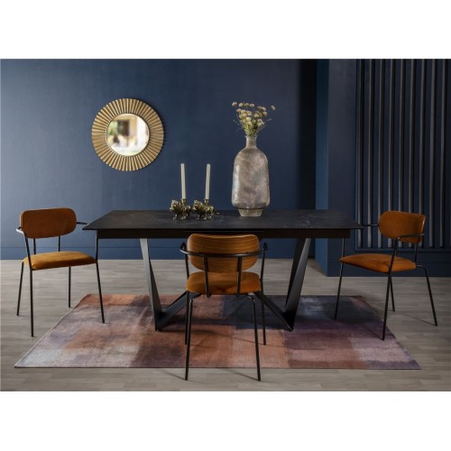 Table rectangulaire marbre et métal 180cm MATCH CAMINO A CASA - 6