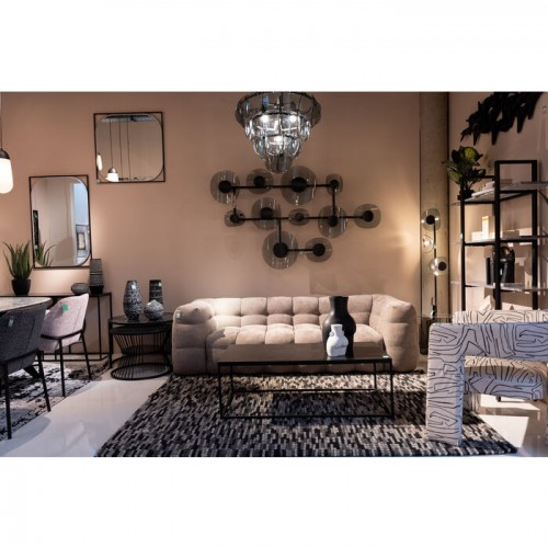 3 asientos terciopelo gris 240cm SALAMANCA Kare design - 2
