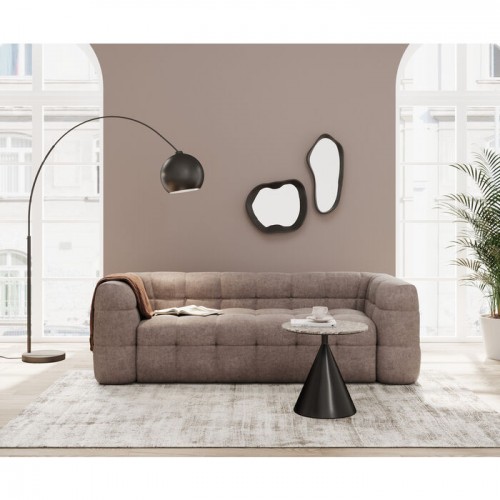 Canapé 3 places velours gris 240cm SALAMANCA Kare design - 4