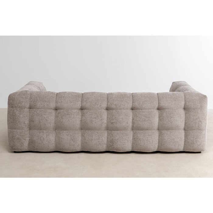 Sofa SALAMANCA tufted grey velvet KARE Design — back of the sofa