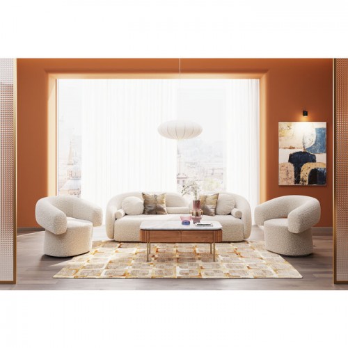 3-sitzer sofa mit schnalle stoff 225cm KELLY Kare design - 2