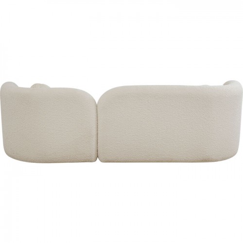 Canapé 3 places en tissu bouclette 225cm KELLY Kare design - 6