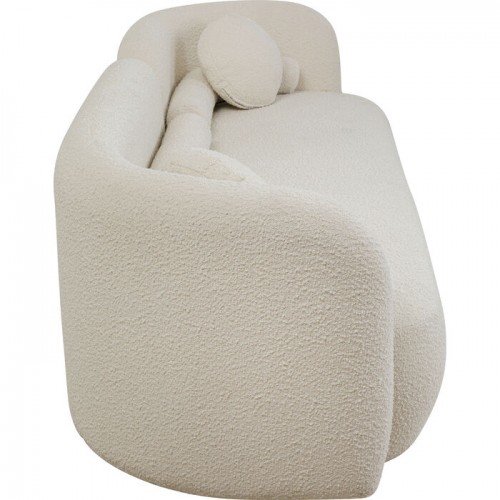 Canapé 3 places en tissu bouclette 225cm KELLY Kare design - 7
