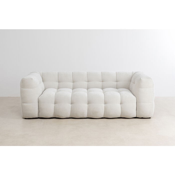 Sofa SALAMANCA tufted cream velvet KARE Design — front view and full silhouette