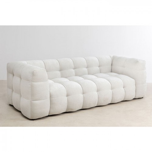 3-seater cream velvet sofa 240cm SALAMANCA Kare design - 1