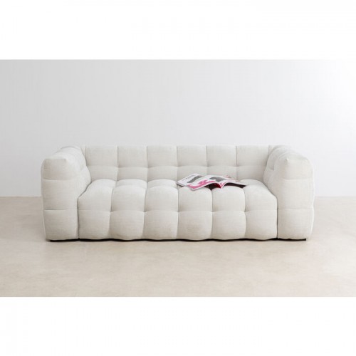 Canapé 3 places velours crème 240cm SALAMANCA Kare design - 5
