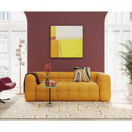 Canapé 3 places velours jaune 240cm SALAMANCA Kare design - 4