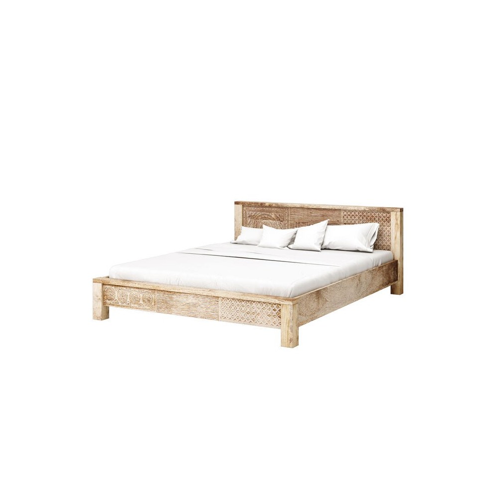 180 cm de cama em luz de luz étnica clara Kare design - 1
