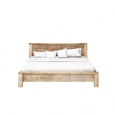 180 cm de cama em luz de luz étnica clara Kare design - 1 2