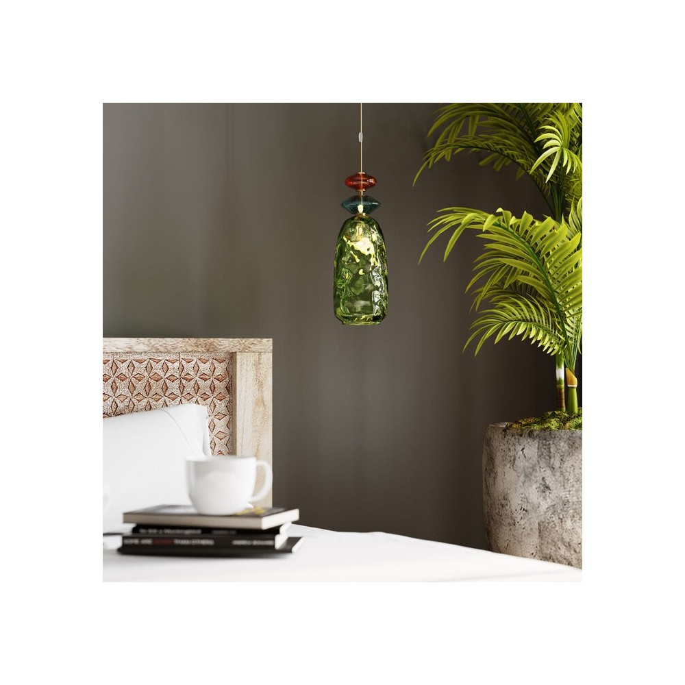 Bett 180 cm ethnisches Licht Holz PURO Kare design - 6