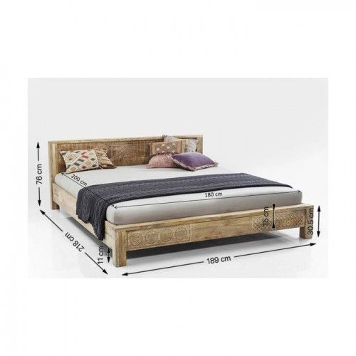 180 cm de cama em luz de luz étnica clara Kare design - 4