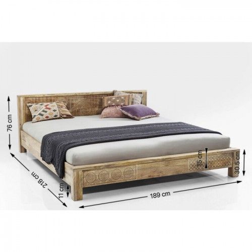 180 cm de cama em luz de luz étnica clara Kare design - 5